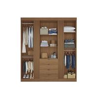 Guarda Roupa Casal 4 Portas (2 C/ Espelho) E 4 Gavetas Aurora 4.4 Jatobá - Santos Andirá - 5