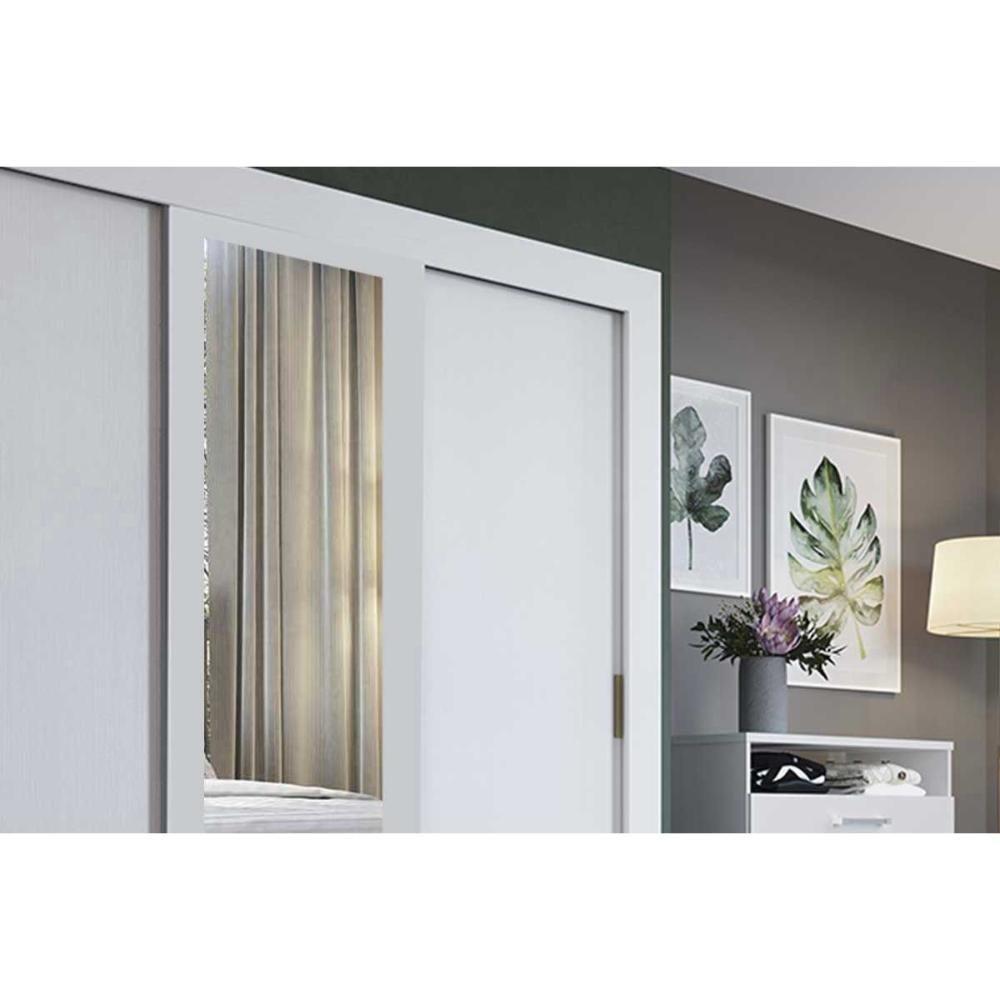 Guarda Roupa Casal 3 Portas De Correr C/ Espelho E 2 Gavetas Ph 1681 Branco - Herval - 4