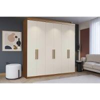 Guarda Roupa Casal 6 Portas C/ 2 Gavetas Ph 1707 Carvalho Vermontt/off White - Herval - 1