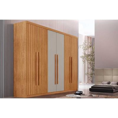 Guarda Roupa Casal Hawaii 6 Portas de Bater 2 Gavetas Naturale-off White Rufato