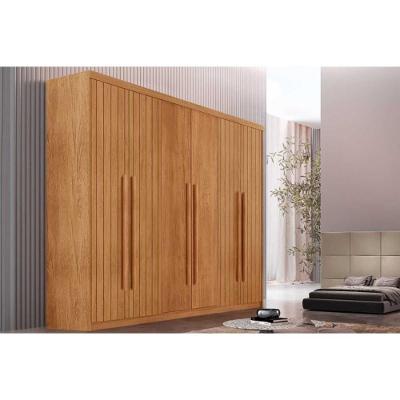 Guarda Roupa Casal Hawaii Naturale 6 Portas de Bater 2 Gavetas MDF Rufato