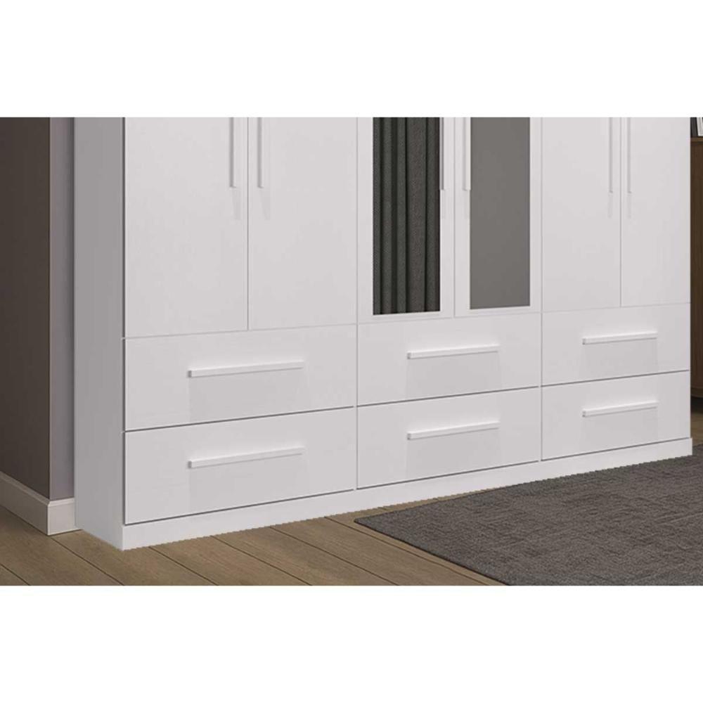 Guarda Roupa Casal 6 Portas (2 C/ Espelho) E 6 Gavetas Ph 1691 Cedro - Herval - 8