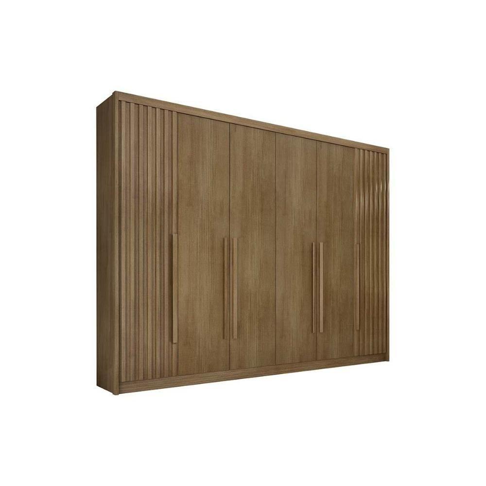 Guarda Roupa Casal 6 Portas (2 Ripadas) E 8 Gavetas Bragança/coimbra Cumaru 23 - Novo Horizonte - 5
