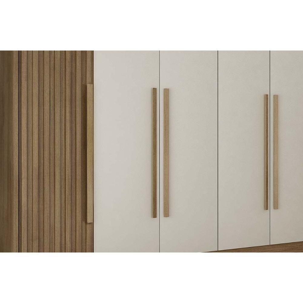 Guarda Roupa Casal 6 Portas (2 Ripadas) E 8 Gavetas Bragança/coimbra Cumaru 23 - Novo Horizonte - 6