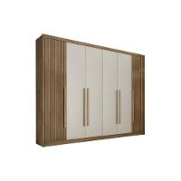 Guarda Roupa Casal 6 Portas (2 Ripadas) E 8 Gavetas Bragança/coimbra Cumaru 23 - Novo Horizonte