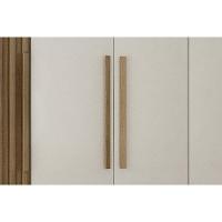 Guarda Roupa Casal 6 Portas (2 Ripadas) E 8 Gavetas Bolonha/santoro Cumaru/fendi 25 - Novo Horizonte - 5