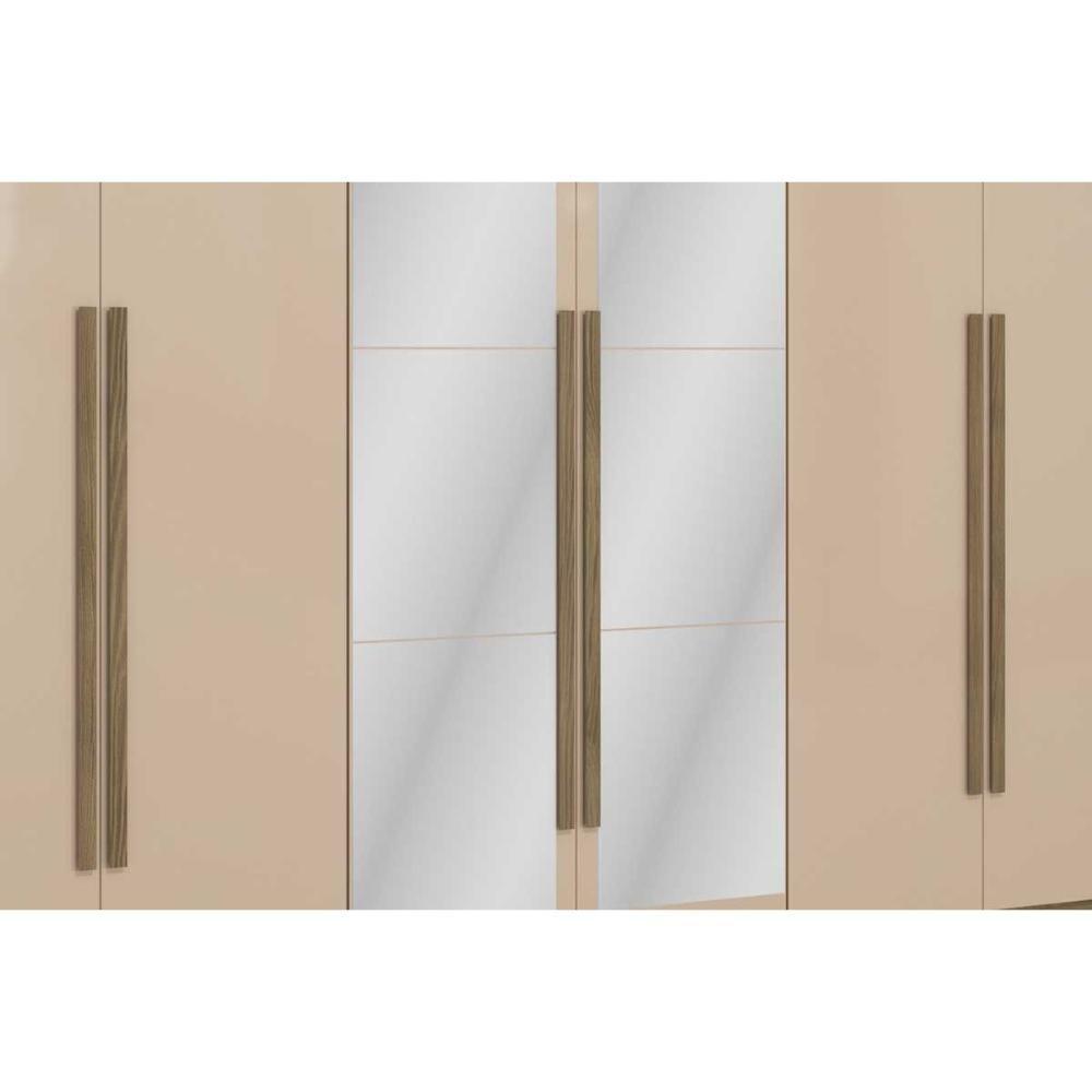 Guarda Roupa Casal 6 Portas (2 C/ Espelho) E 6 Gavetas Cb02n566 Canela - Kappesberg - 4