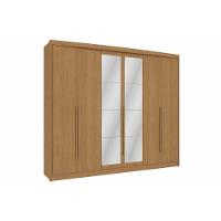 Guarda Roupa Casal 6 Portas (2 C/ Espelho) E 6 Gavetas Cb02n566 Canela - Kappesberg - 1
