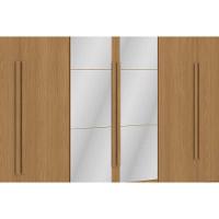 Guarda Roupa Casal 6 Portas (2 C/ Espelho) E 6 Gavetas Cb02n566 Canela - Kappesberg - 5
