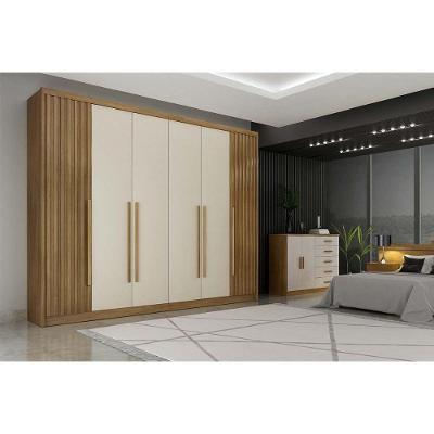 Guarda Roupa Casal 6 Portas (2 Ripadas) E 6 Gavetas Bragança/coimbra Cumaru/fendi 25 - Novo Horizonte