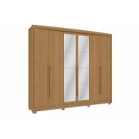 Guarda Roupa Casal 6 Portas (2 C/ Espelho) E 6 Gavetas Cb01n566 Nogueira/macadamia - Kappesberg - 1