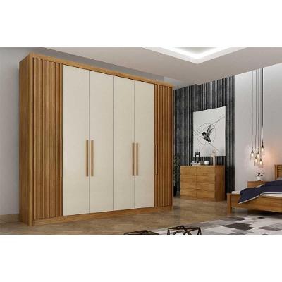 Guarda Roupa Casal 6 Portas (2 Ripadas) E 6 Gavetas Bolonha/santoro Cumaru/fendi 25 - Novo Horizonte