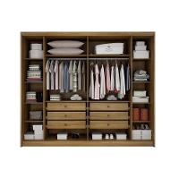 Guarda Roupa Casal 6 Portas (2 Ripadas) E 6 Gavetas Bolonha/santoro Cumaru/fendi 25 - Novo Horizonte - 3