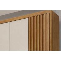 Guarda Roupa Casal 6 Portas (2 Ripadas) E 6 Gavetas Bolonha/santoro Cumaru/fendi 25 - Novo Horizonte - 6
