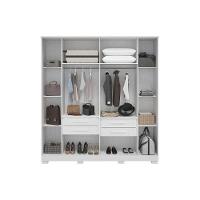 Guarda Roupa Casal 6 Portas (2 Ripadas) E 4 Gavetas Jamile Cinamomo - Acp - 9