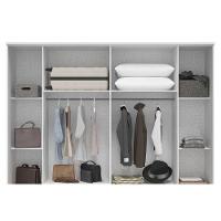 Guarda Roupa Casal 6 Portas (2 Ripadas) E 4 Gavetas Jamile Cinamomo - Acp - 10