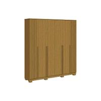Guarda Roupa Casal 6 Portas (2 Ripadas) E 4 Gavetas Jamile Branco - Acp
