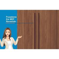 Guarda Roupa Casal 6 Portas (2 C/ Espelho) E 9 Gavetas C/ Pés Colombo 6.9 Jatobá/grafite - Santos Andirá