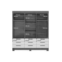 Guarda Roupa Casal 6 Portas (2 C/ Espelho) E 9 Gavetas C/ Pés Colombo 6.9 Jatobá - Santos Andirá - 6