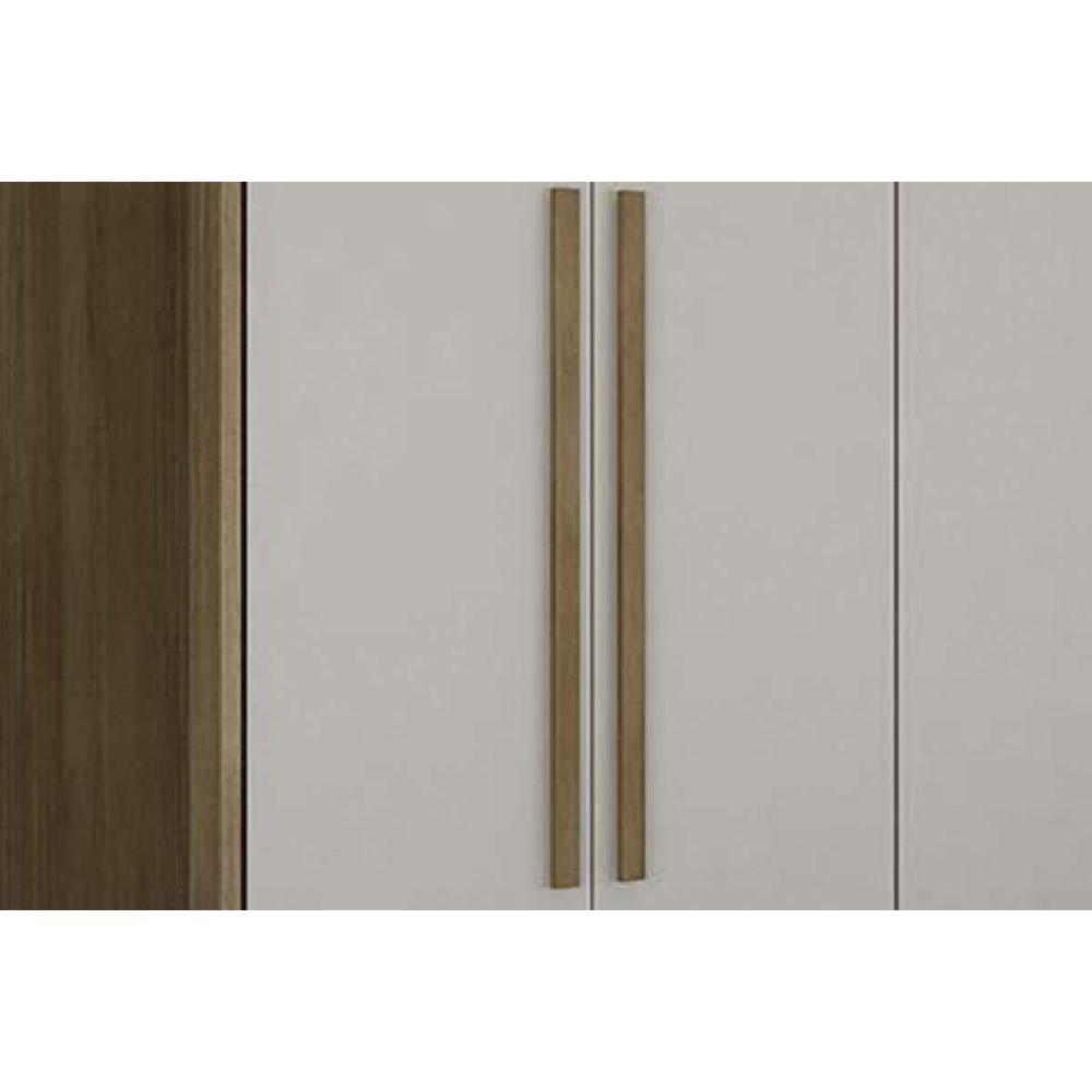 Guarda Roupa Casal 6 Portas (2 C/ Espelho) E 8 Gavetas Bandeira/himalaia Cumaru/fendi 25 - Novo Horizonte - 6