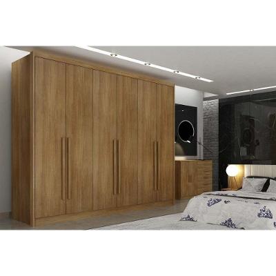 Guarda Roupa Casal 6 Portas (2 C/ Espelho) E 8 Gavetas Bandeira/himalaia Cumaru 23 - Novo Horizonte