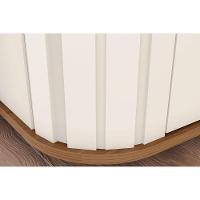 Guarda Roupa Casal 6 Portas (2 C/ Espelho) E 6 Gavetas C/ Pés Premium Off White/nature - Henn - 6