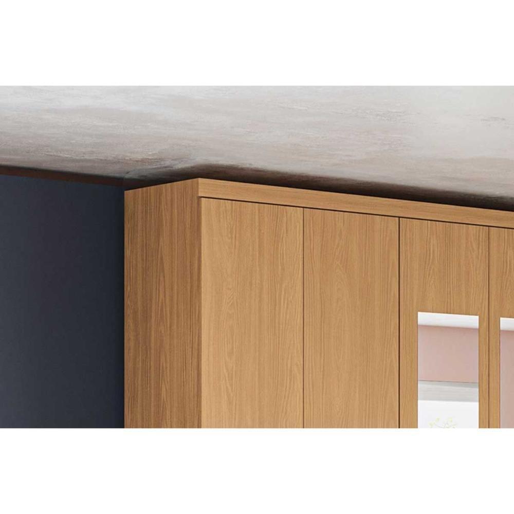 Guarda Roupa Casal 6 Portas (2 C/ Espelho) E 3 Gavetas J559 Canela - Kappesberg - 7