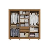 Guarda Roupa Casal 6 Portas (2 C/ Espelho) E 2 Gavetas Cb01m569 Nogueira/branco - Kappesberg - 3