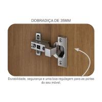 Guarda Roupa Casal 6 Portas (2 C/ Espelho E 2 Ripadas) E 8 Gavetas Bolonha/santoro Cumaru/fendi 25 - Novo Horizonte - 5