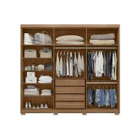 Guarda Roupa Casal 6 Portas E 4 Gavetas C/ Pés Venice Amendola/off White - Demóbile - 3