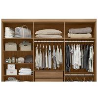 Guarda Roupa Casal 6 Portas E 4 Gavetas C/ Pés Venice Amendola/off White - Demóbile