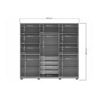 Guarda Roupa Casal 6 Portas E 4 Gavetas C/ Pés Genova Wood/terracota - Santos Andirá - 5