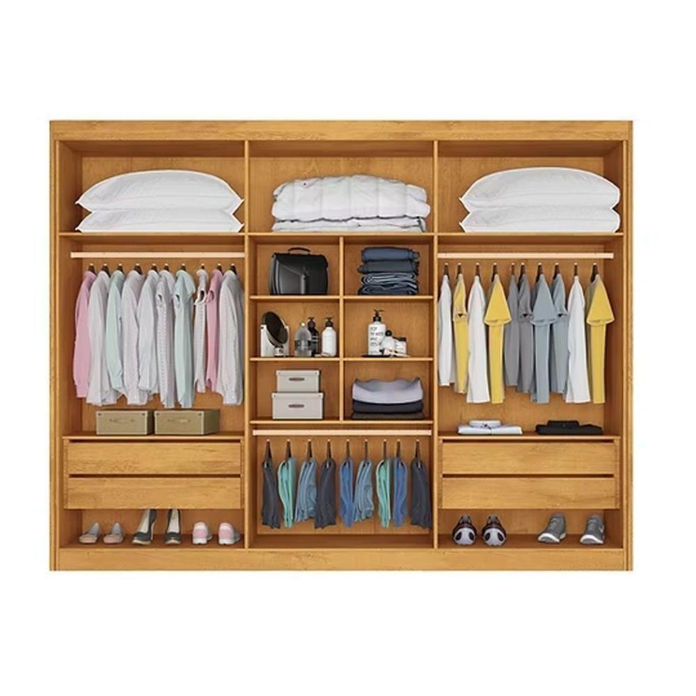 Guarda Roupa Casal 6 Portas E 4 Gavetas Alba Plus Peroba - Europa - 3