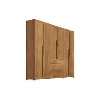 Guarda Roupa Casal 6 Portas E 4 Gavetas C/ Pés Capri Naturale - Rufato - 2