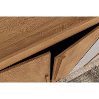 Guarda Roupa Casal 6 Portas E 4 Gavetas C/ Pés Capri Naturale - Rufato - 3