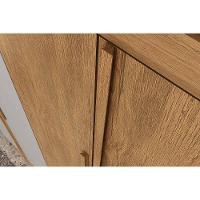 Guarda Roupa Casal 6 Portas E 4 Gavetas C/ Pés Capri Naturale - Rufato