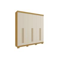 Guarda Roupa Casal 6 Portas E 3 Gavetas ágata Nature/off White - Acp