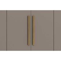 Guarda Roupa Casal 6 Portas E 3 Gavetas C/ Pés Cb04m569 Nogueira/fendi - Kappesberg - 2