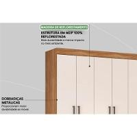 Guarda Roupa Casal 6 Portas E 2 Gavetas Verso Branco - Demóbile - 2