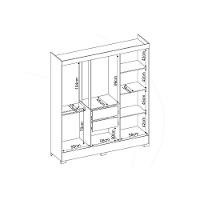 Guarda Roupa Casal 6 Portas E 2 Gavetas Verso Branco - Demóbile - 9