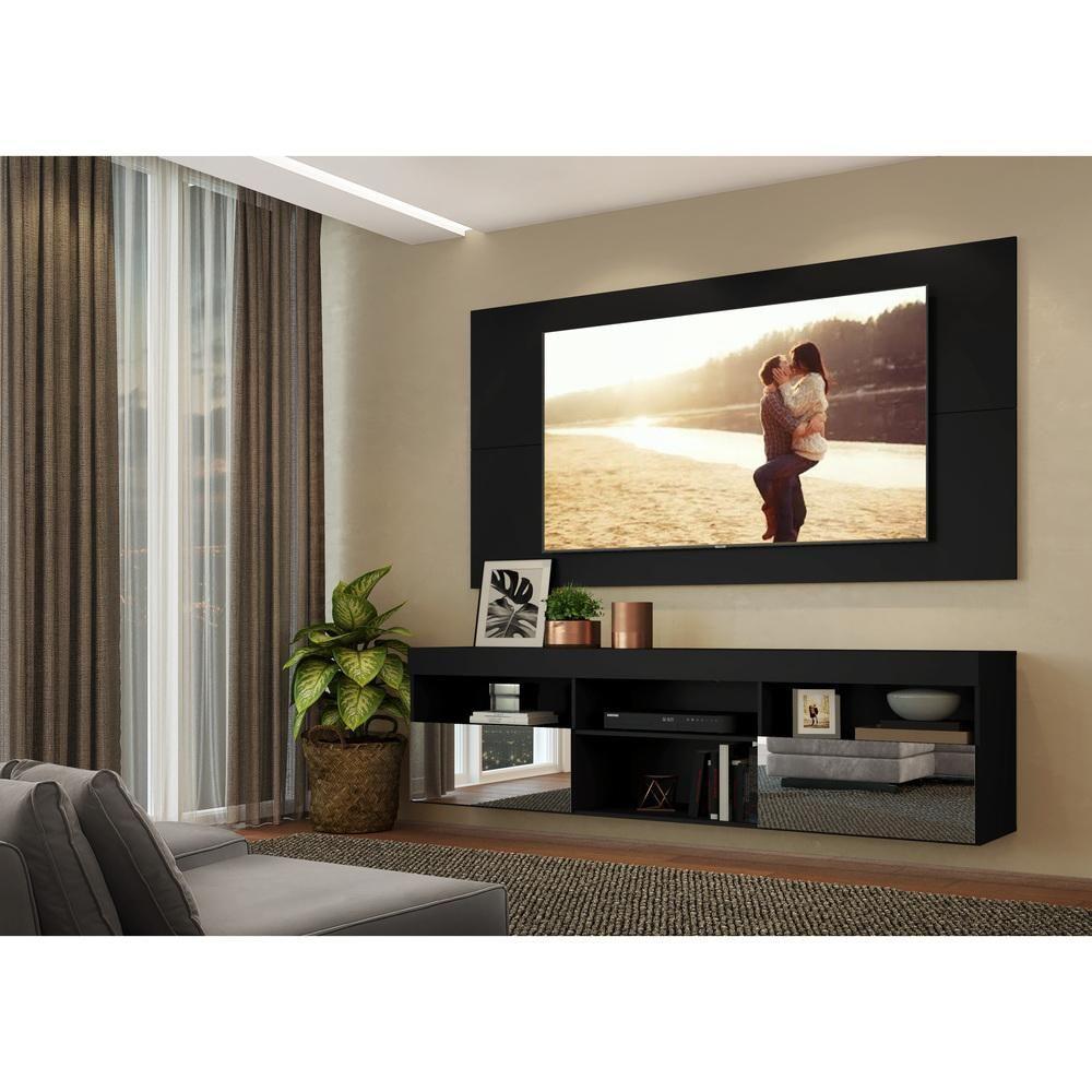 Painel Tv até 65" com Rack Suspenso Espelho Multimóveis - 5