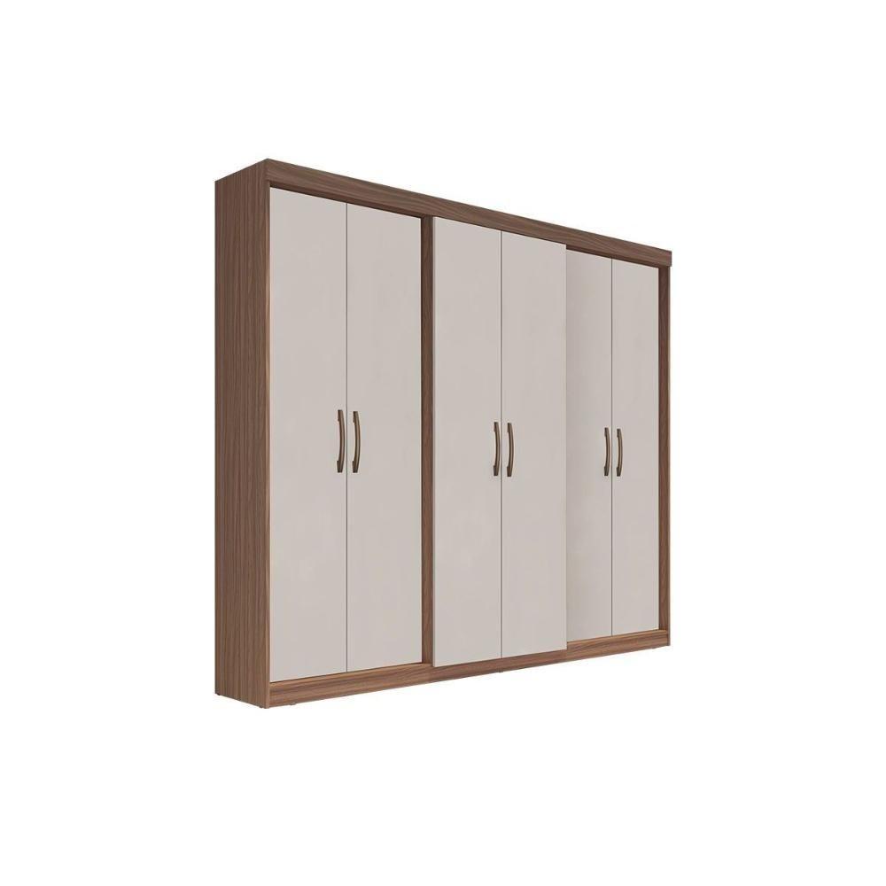 Guarda Roupa Casal 6 Portas E 2 Gavetas Ph 1675 Nogueira - Herval - 6