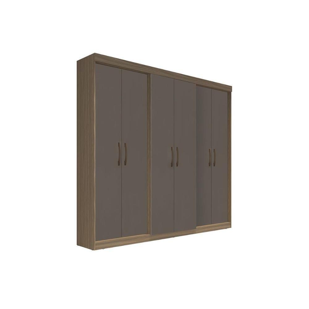 Guarda Roupa Casal 6 Portas E 2 Gavetas Ph 1675 Nogueira/off White - Herval - 5