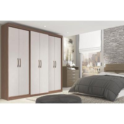 Guarda Roupa Casal 6 Portas E 2 Gavetas Ph 1675 Nogueira/off White - Herval