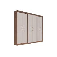 Guarda Roupa Casal 6 Portas E 2 Gavetas Ph 1675 Nogueira/off White - Herval - 6