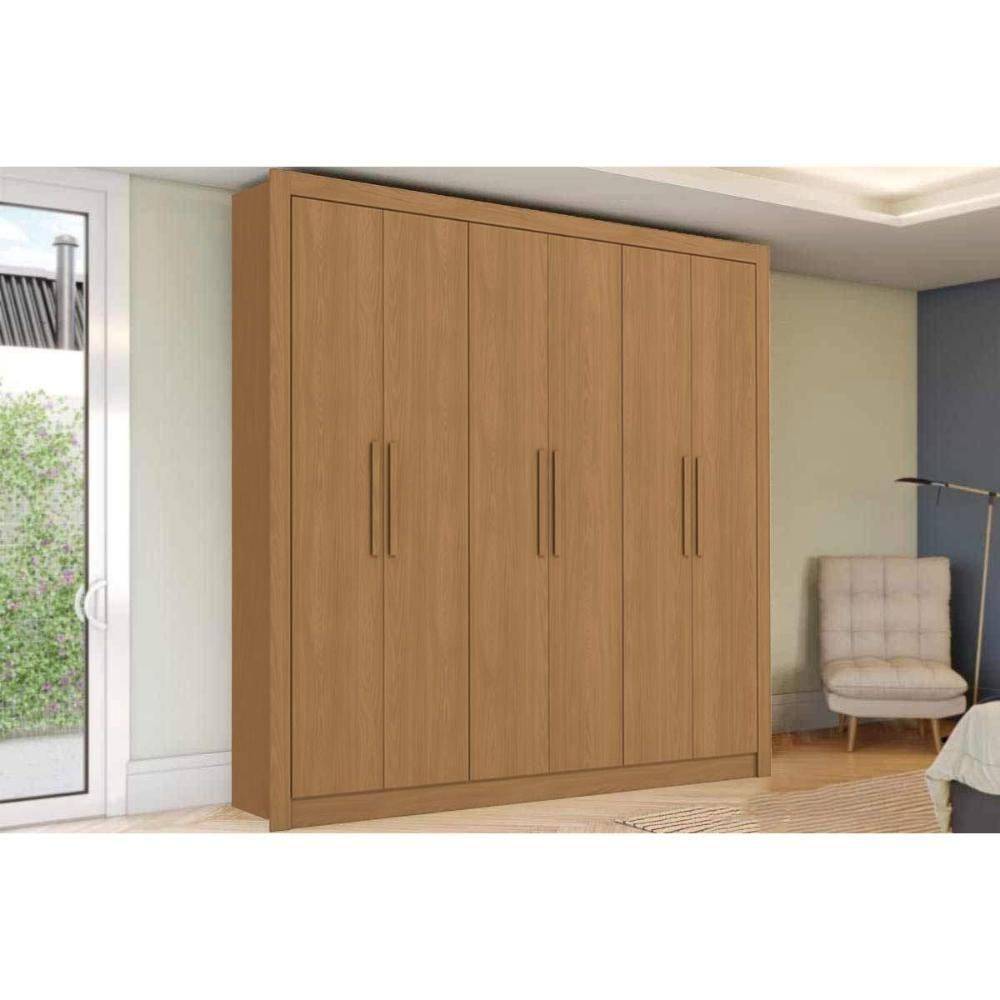 Guarda Roupa Casal 6 Portas E 2 Gavetas M569 Canela - Kappesberg - 1