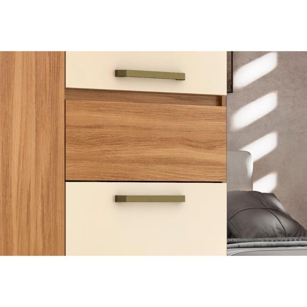 Guarda Roupa Casal 6 Portas E 2 Gavetas Mauá Amendola/grafito Prime Tx - Demóbile - 6