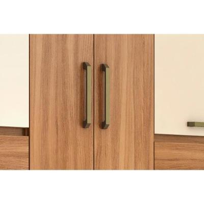 Guarda Roupa Casal Mauá 6 Portas de Bater 2 Gavetas Amendola-Grafito Prime TX