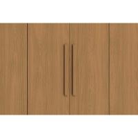 Guarda Roupa Casal 6 Portas E 2 Gavetas C/ Pés Cb02m569 Nogueira/fendi - Kappesberg - 5