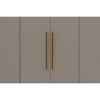 Guarda Roupa Casal 6 Portas E 2 Gavetas C/ Pés Cb02m569 Nogueira/branco - Kappesberg - 6